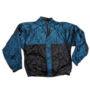 Vintage Sun Mountain Cirrus Rainsuit Men’s Full Zip Jacket Size XL Teal Green